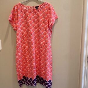 Hatley Nellie Dress Cotton Pink Purple Seashell Print XL